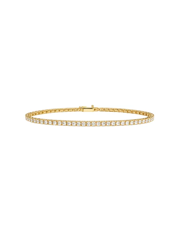 2.50ct Diamond 18K Gold Tennis Bracelet made by Wish Fine Jewelry