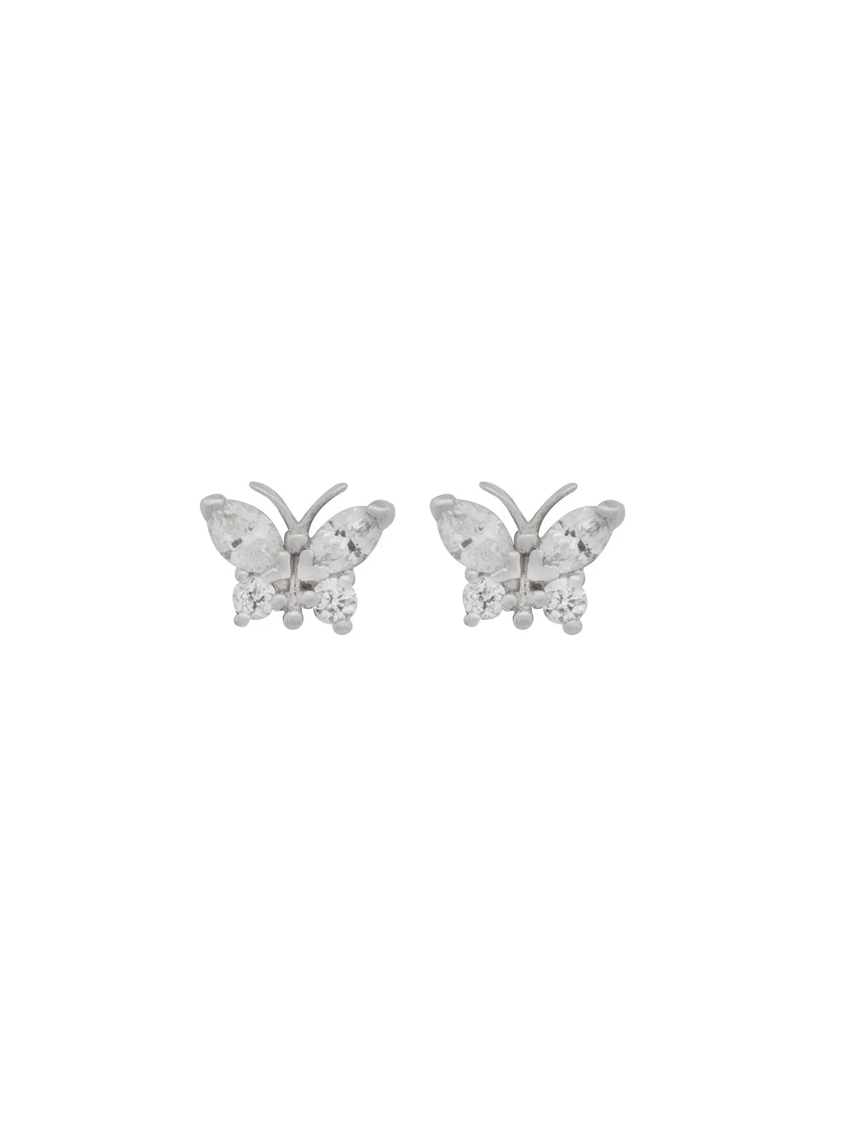 0.35ct Diamond 18K Gold Dainty Butterfly Stud Earrings sold by Wish Fine Jewelry