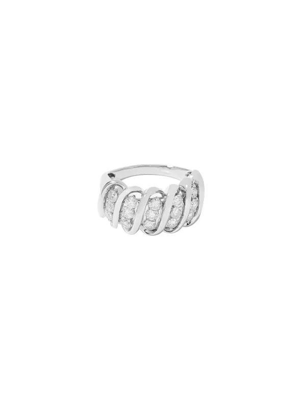 1.04ct Diamond 14K Gold Cluster Ring made by Wish Fine Jewelry
