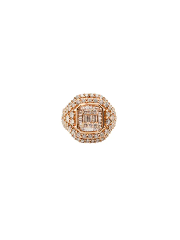 3.00ct Diamond 14K Gold Statement Ring made by Wish Fine Jewelry