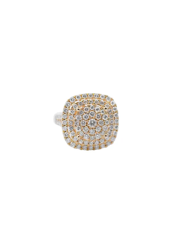 2.00ct Diamond 14K Gold Pave Cocktail Ring made by Wish Fine Jewelry