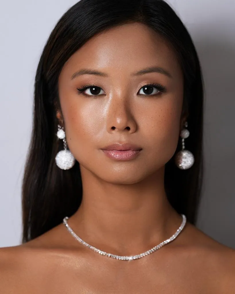 28.68ct Diamond 18K Gold Disco Dangle Drop Earrings sold by Wish Fine Jewelry product image thumbnail 3