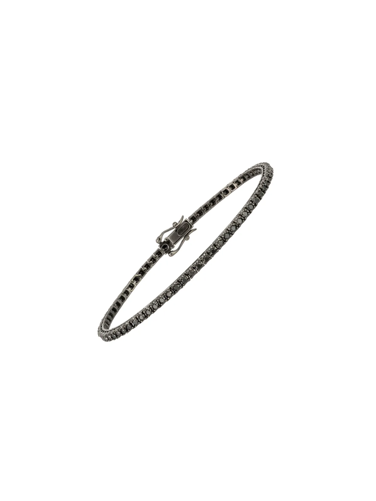 2.26ct Black Diamond 18K Gold Tennis Bracelet sold by Wish Fine Jewelry