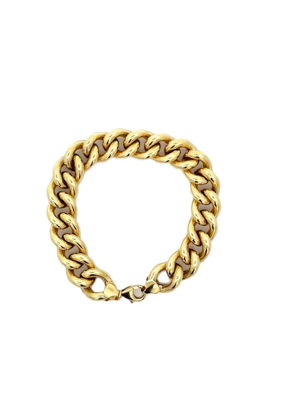 28,8g 14k Gold Cuban Chain Bracelet made by Wish Fine Jewelry