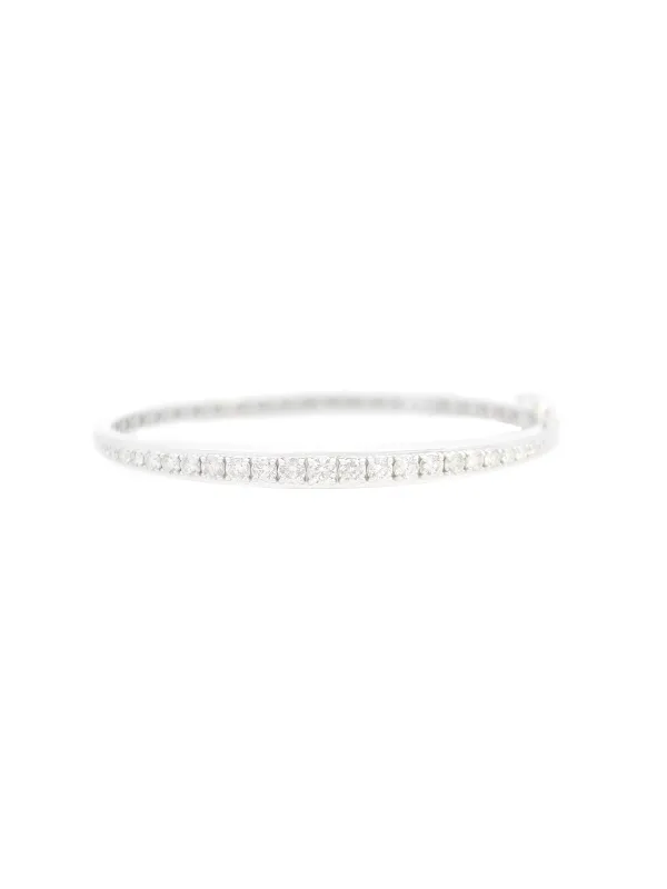 1.65ct Diamond 14K Gold Bangle Bracelet made by Wish Fine Jewelry