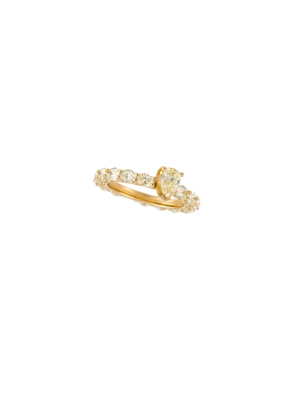 2.80ct Diamond 18K Gold Ring made by Wish Fine Jewelry
