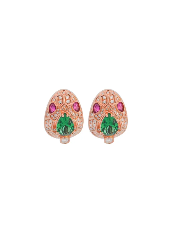 1.76ct Diamond Multi Sapphire 18K Gold Earrings made by Wish Fine Jewelry
