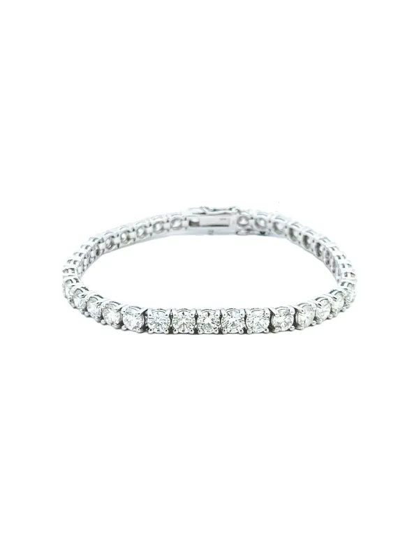 11.74ct Diamond 14K Gold Tennis Bracelet made by Wish Fine Jewelry