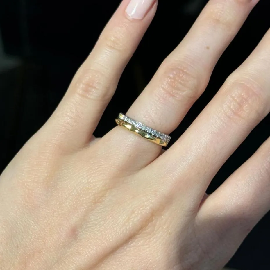0.27ct Diamond 18K Gold Ring sold by Wish Fine Jewelry product image thumbnail 2