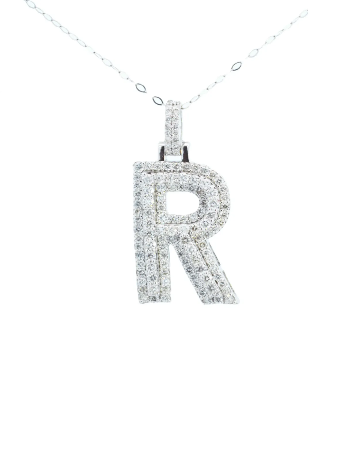 1.75ct Diamond 18K Gold Pendant Chain Necklace sold by Wish Fine Jewelry product image thumbnail 2