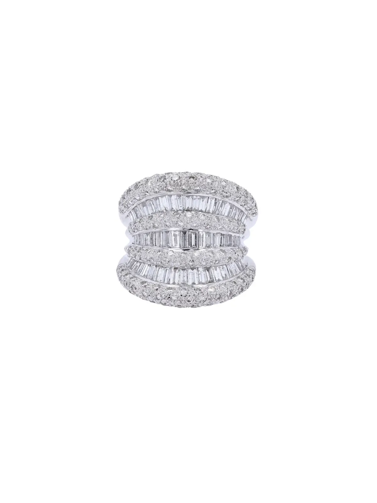 3.37ct Diamond 18K Gold Statement Cluster Ring sold by Wish Fine Jewelry