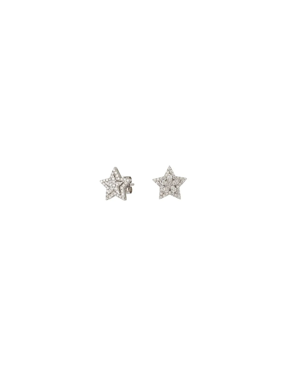 0.43ct Diamond 18K Gold Star Stud Earrings sold by Wish Fine Jewelry