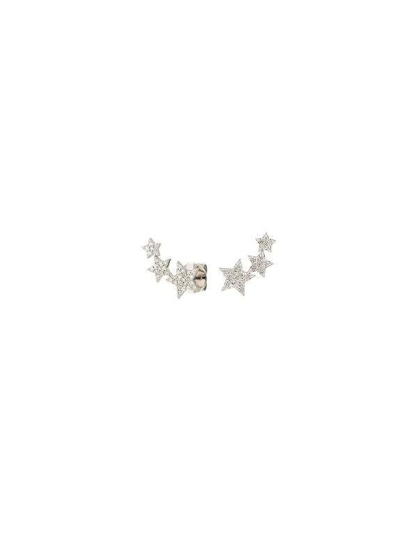 0.34ct Diamond 18K Gold Star Stud Earrings made by Wish Fine Jewelry