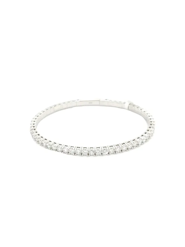 5.80ct Diamond 18K Gold Flexible Bracelet made by Wish Fine Jewelry