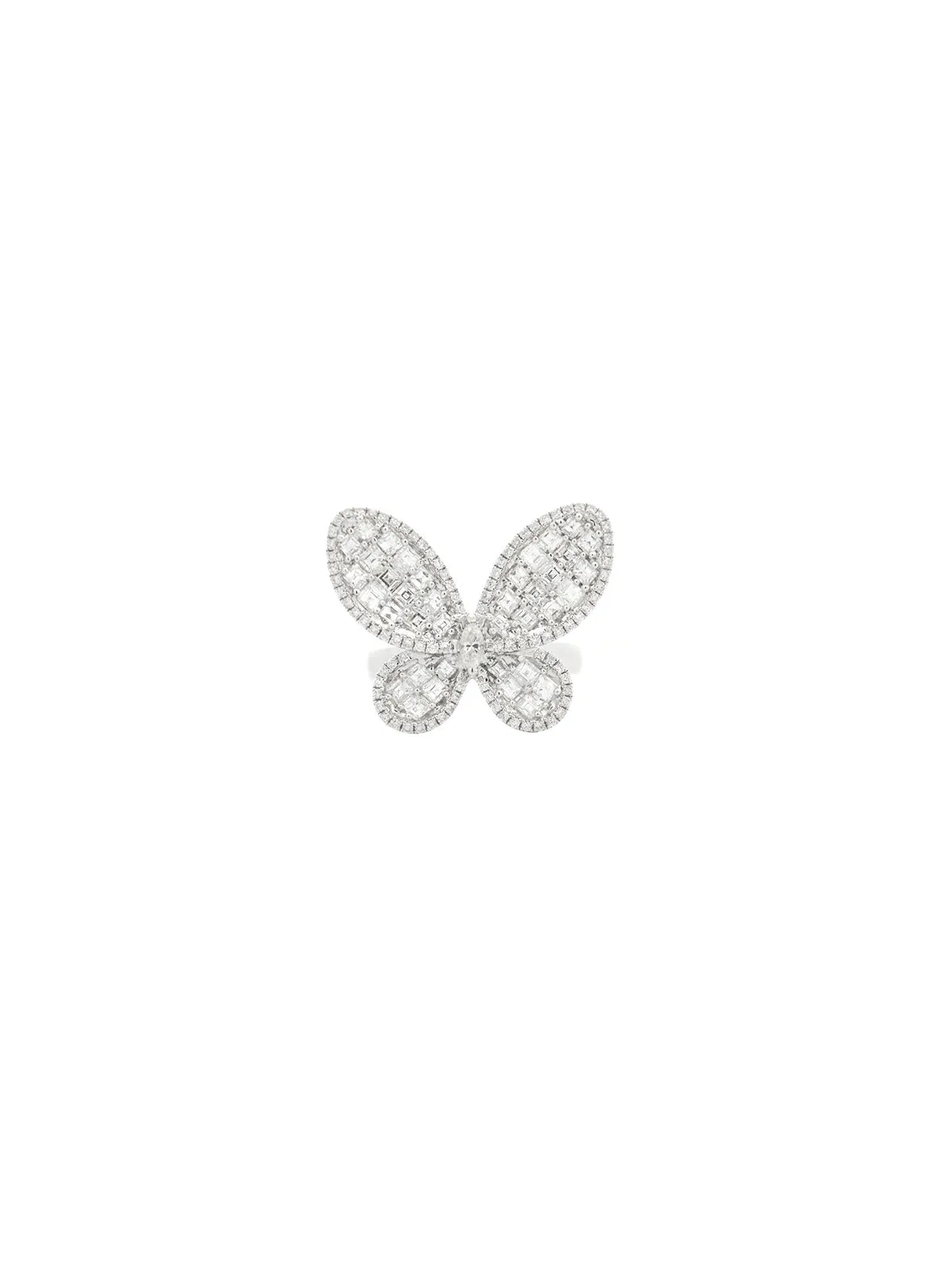 3.16ct Diamond 18K Gold Cocktail Butterfly Ring sold by Wish Fine Jewelry