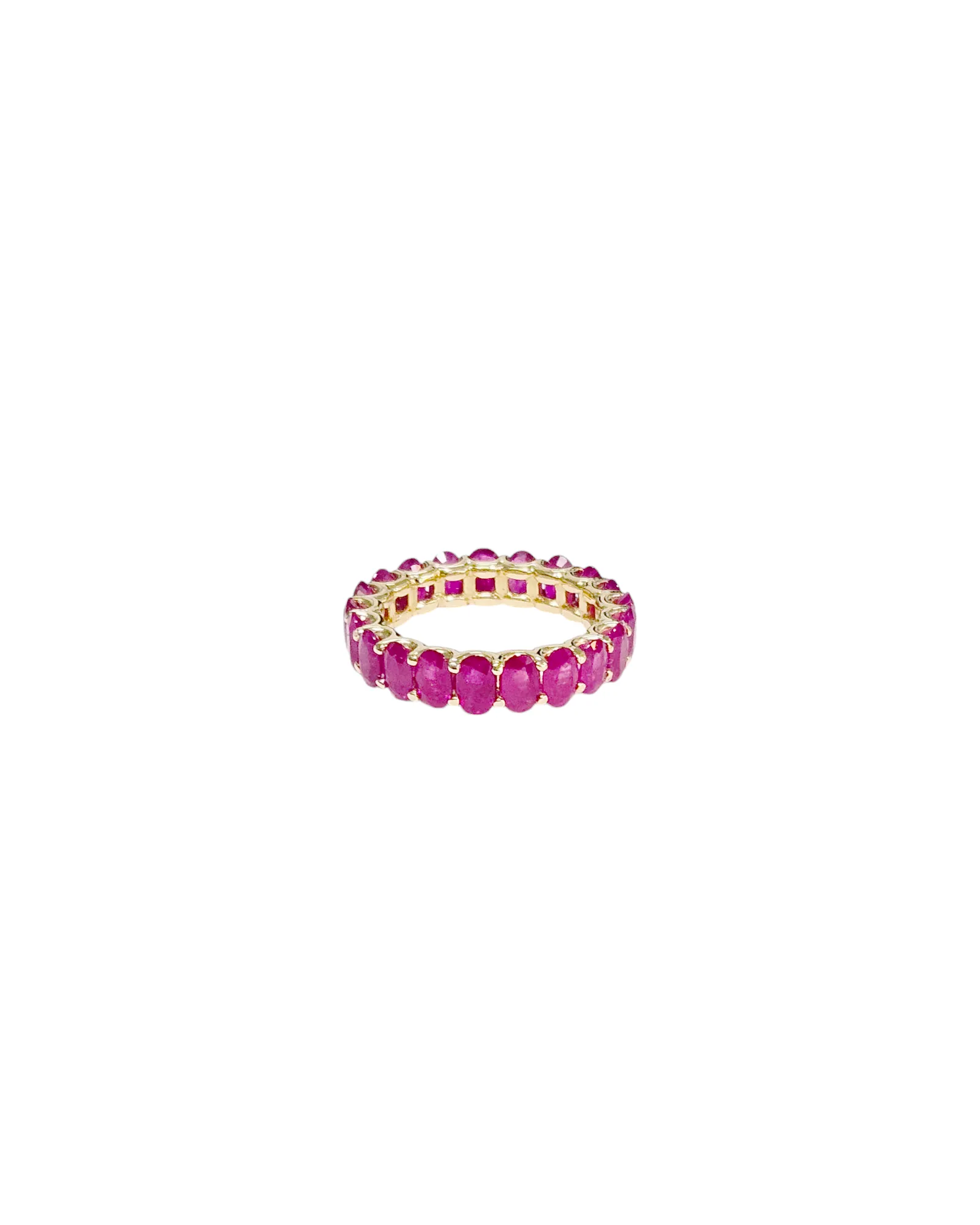 6.58ct Ruby 14K Gold Eternity Ring sold by Wish Fine Jewelry