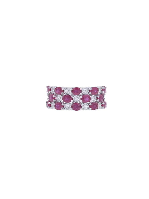 3.58ct Ruby Diamond 14K Ring made by Wish Fine Jewelry