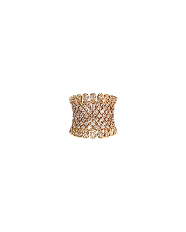 1.75ct Diamond 14K Gold Pave Ring made by Wish Fine Jewelry
