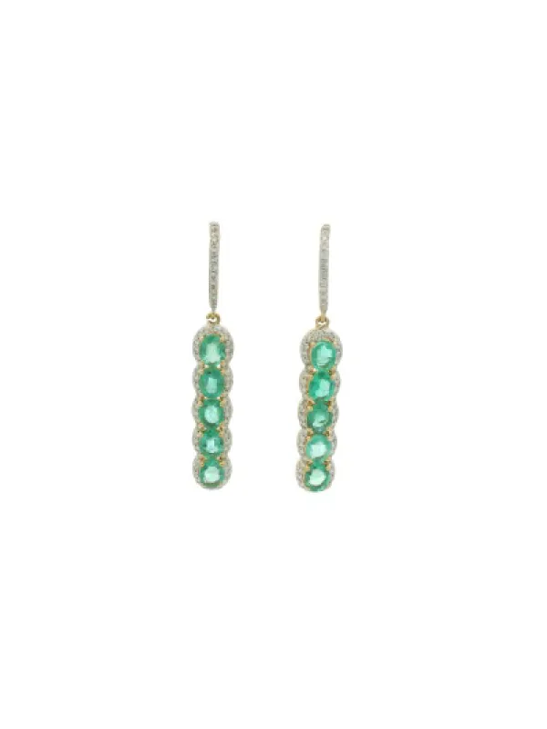 4.56ct Diamond 14K Gold Earrings made by Wish Fine Jewelry