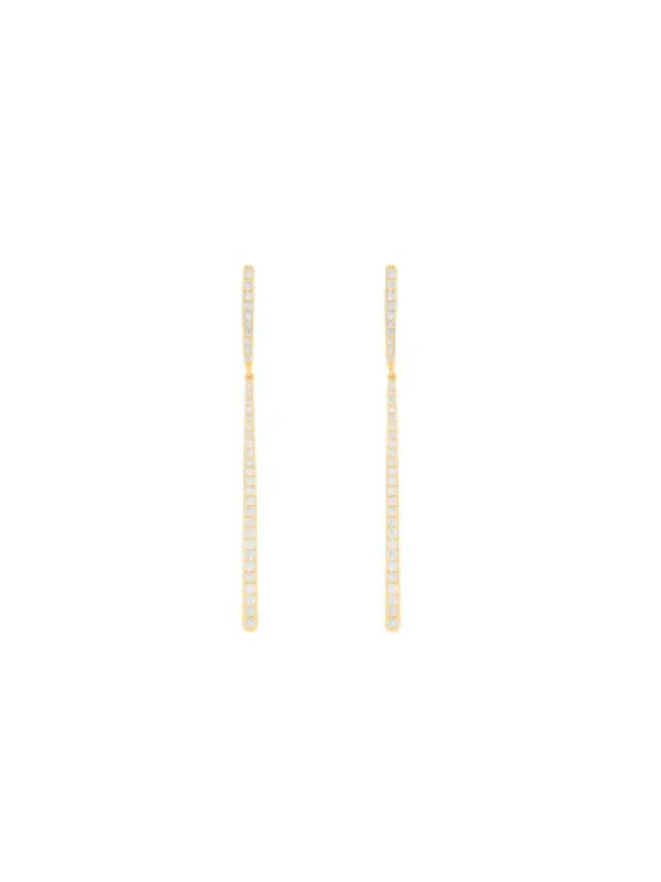 1.25ct Diamond 14K Gold Earrings made by Wish Fine Jewelry