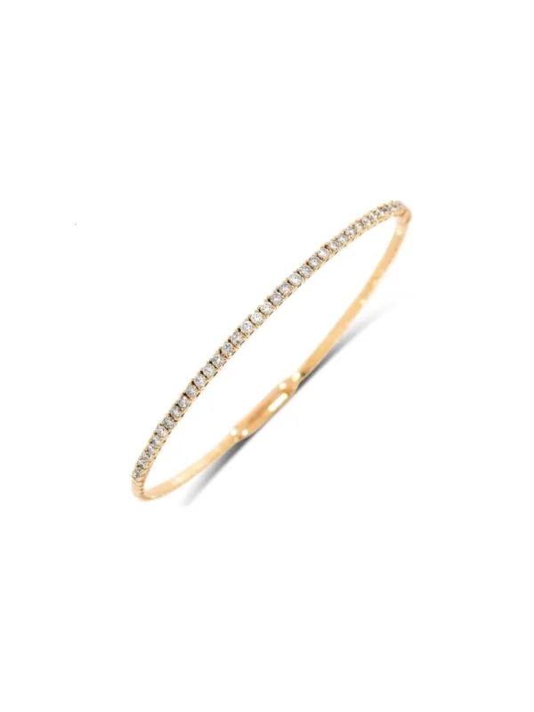 14K Gold Bangle Bracelet made by Wish Fine Jewelry