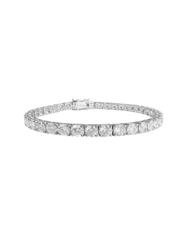 17.24ct Diamond 18K Gold Tennis Bracelet made by Wish Fine Jewelry