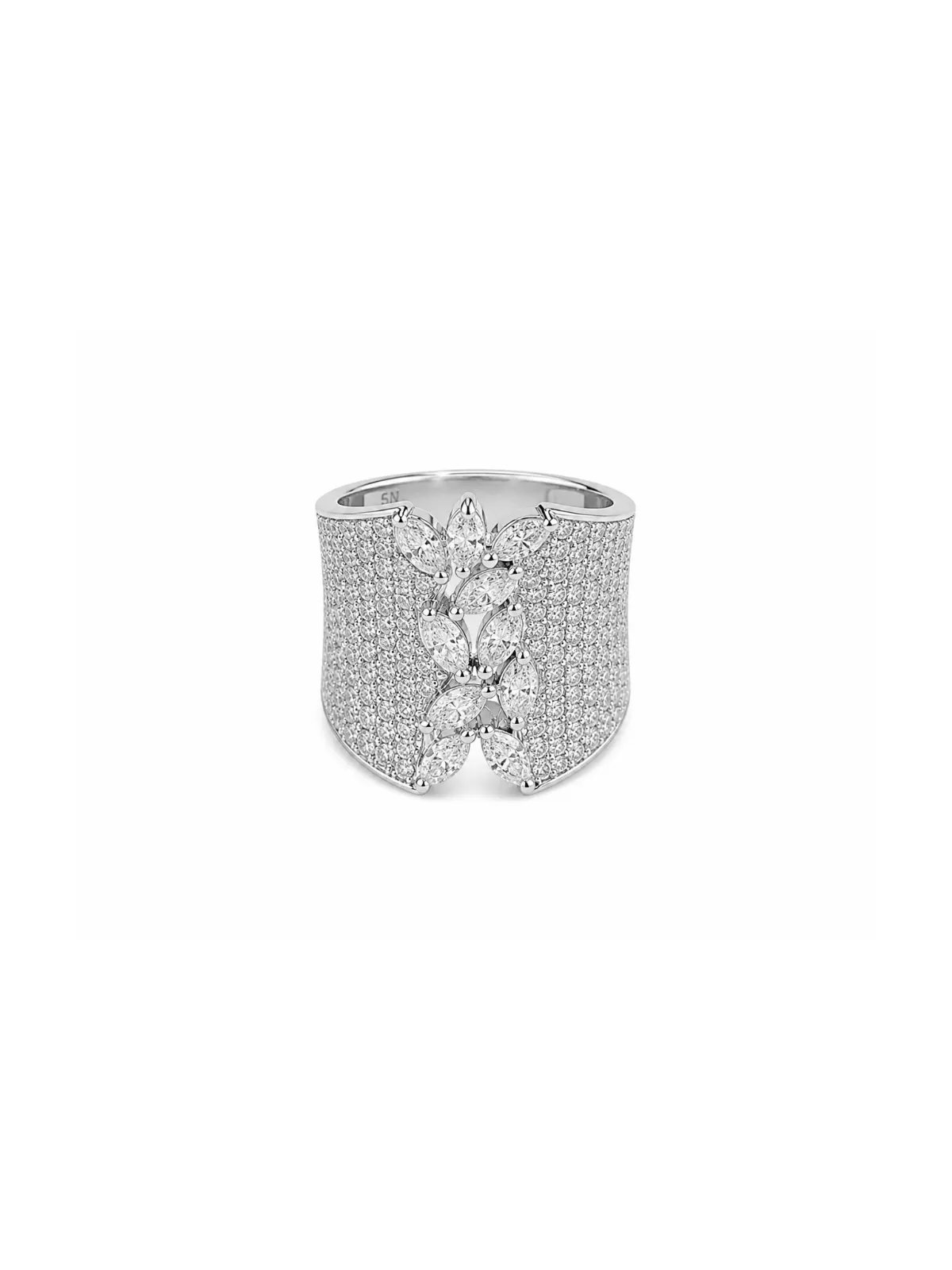 2.18ct Diamond 14K Gold Pave Statement Ring sold by Wish Fine Jewelry