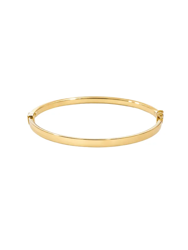 14K Gold Bangle Bracelet made by Wish Fine Jewelry