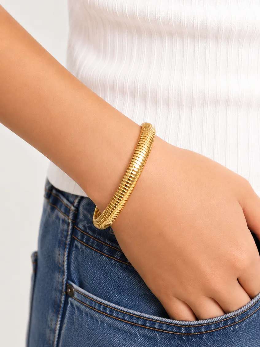 14K Gold Italian Bracelet sold by Wish Fine Jewelry product image thumbnail 2