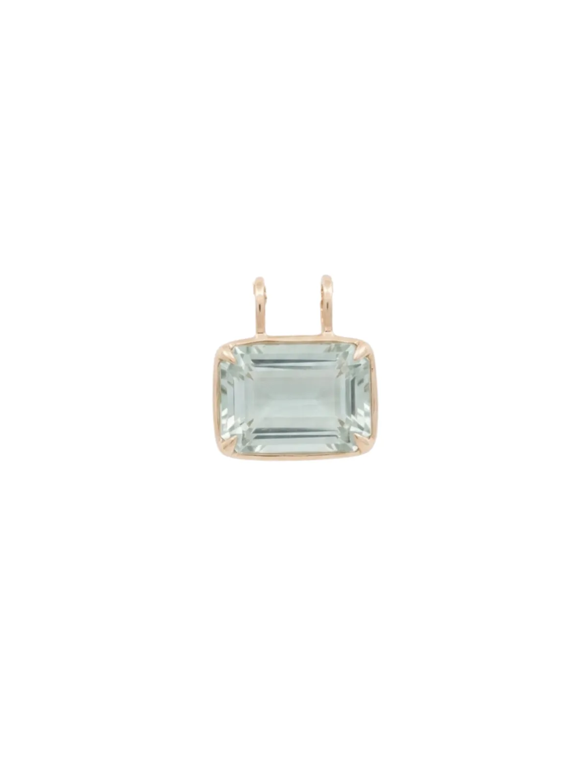 25.03ct Green Amethyst 18K Gold Medium Statement Pendant sold by Wish Fine Jewelry