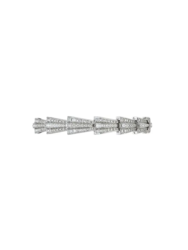 6.75ct Diamond 14K Gold Statement Bracelet made by Wish Fine Jewelry