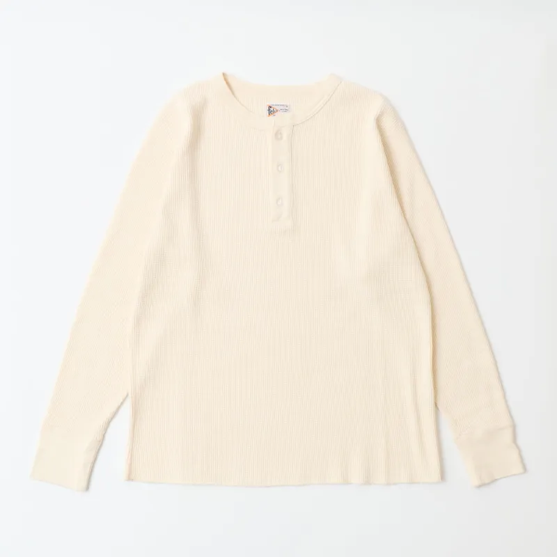 L/S THERMAL HENLEY NECK MIDDLE WEIGHT - 4 COLORS made by Outlandish Trading