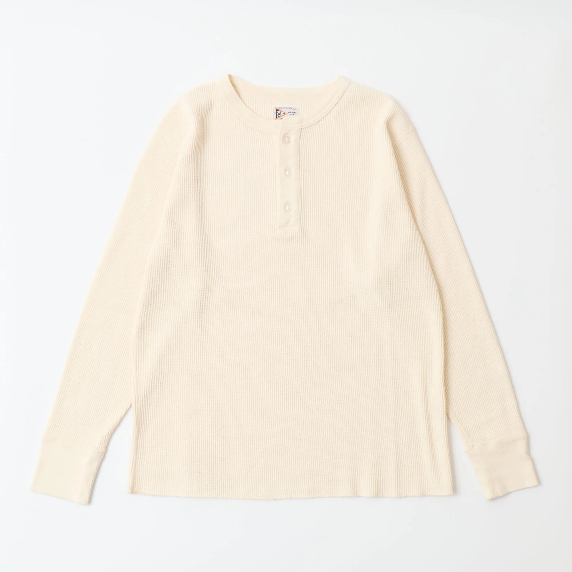 L/S THERMAL HENLEY NECK MIDDLE WEIGHT - 4 COLORS sold by Felco