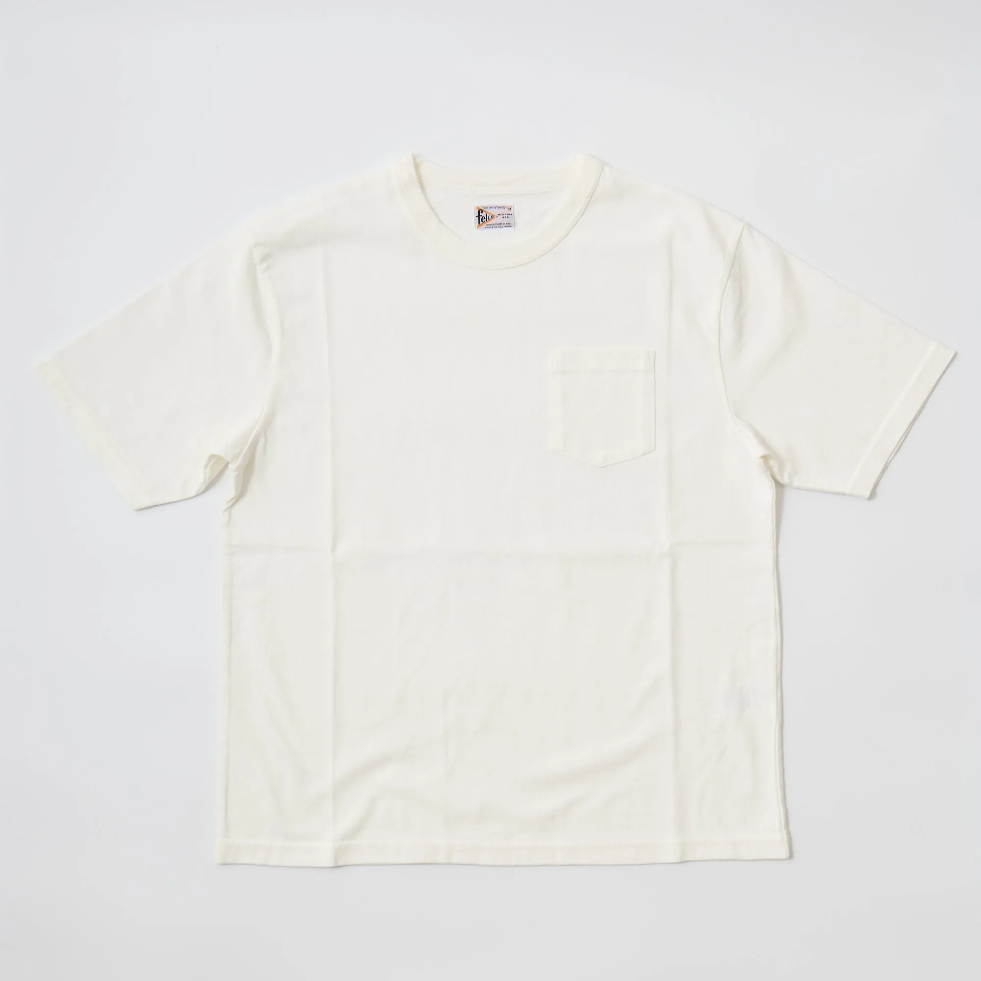 FELCO S/S BINDER NECK POCKET TEE 7oz 16SINGLE RUFFY JERSEY - 14 COLORS sold by Felco