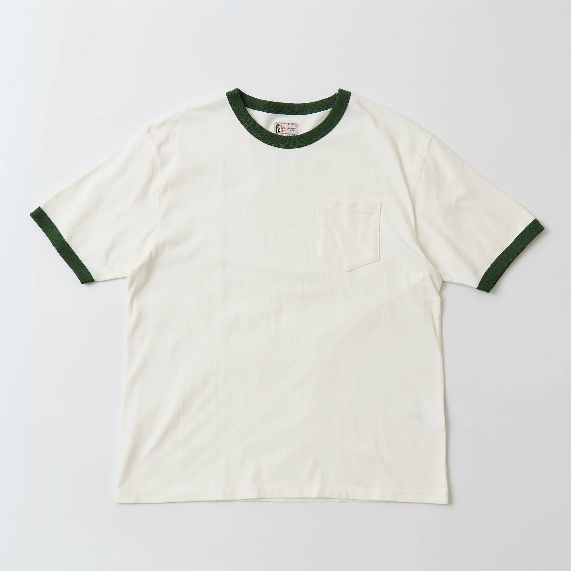 FELCO S/S RINGER POCKET TEE 8812 VINTAGE JERSEY - WHITE sold by Felco product image thumbnail 3