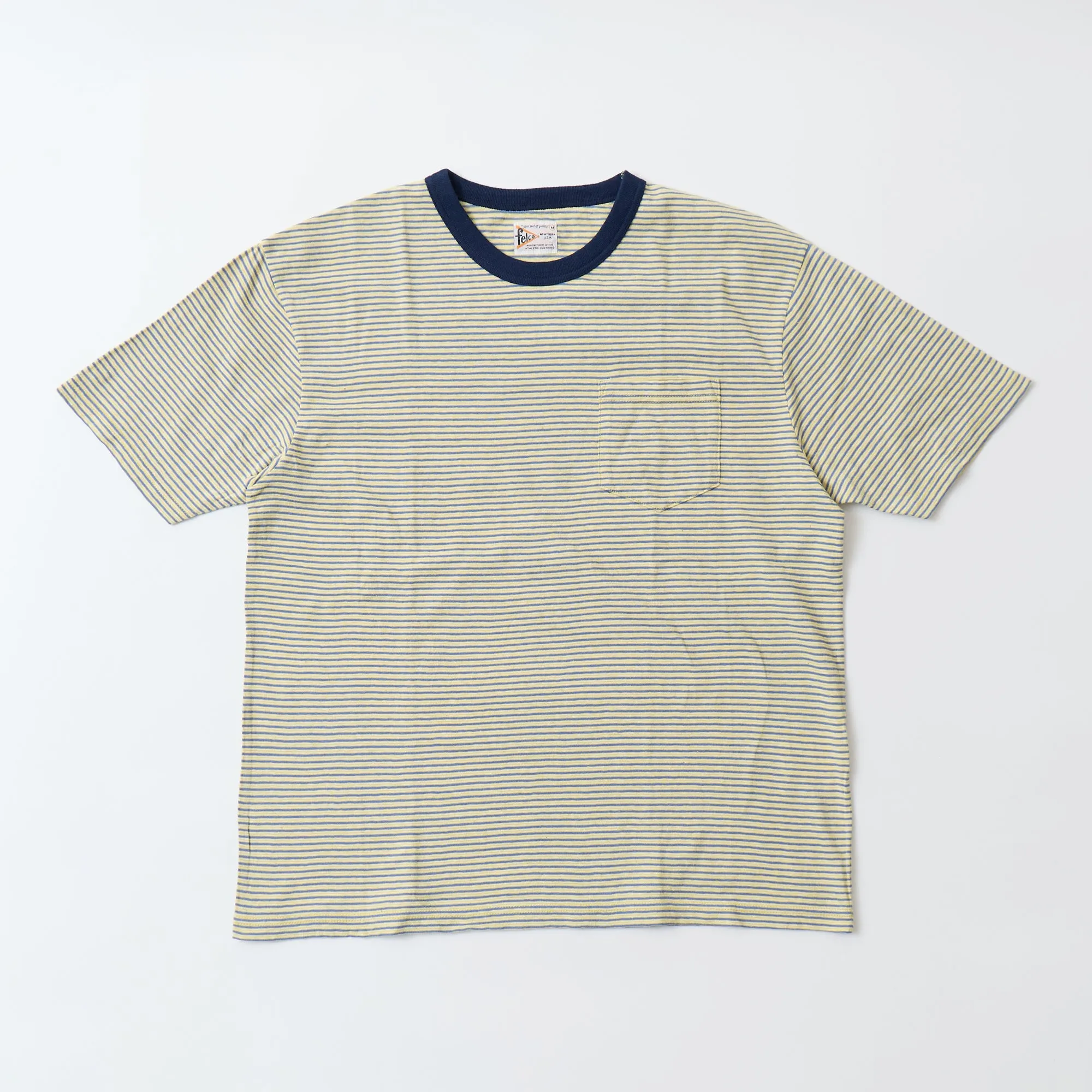 FELCO S/S CREW POCKET TEE - KAMOI STRIPE sold by Felco product image thumbnail 2