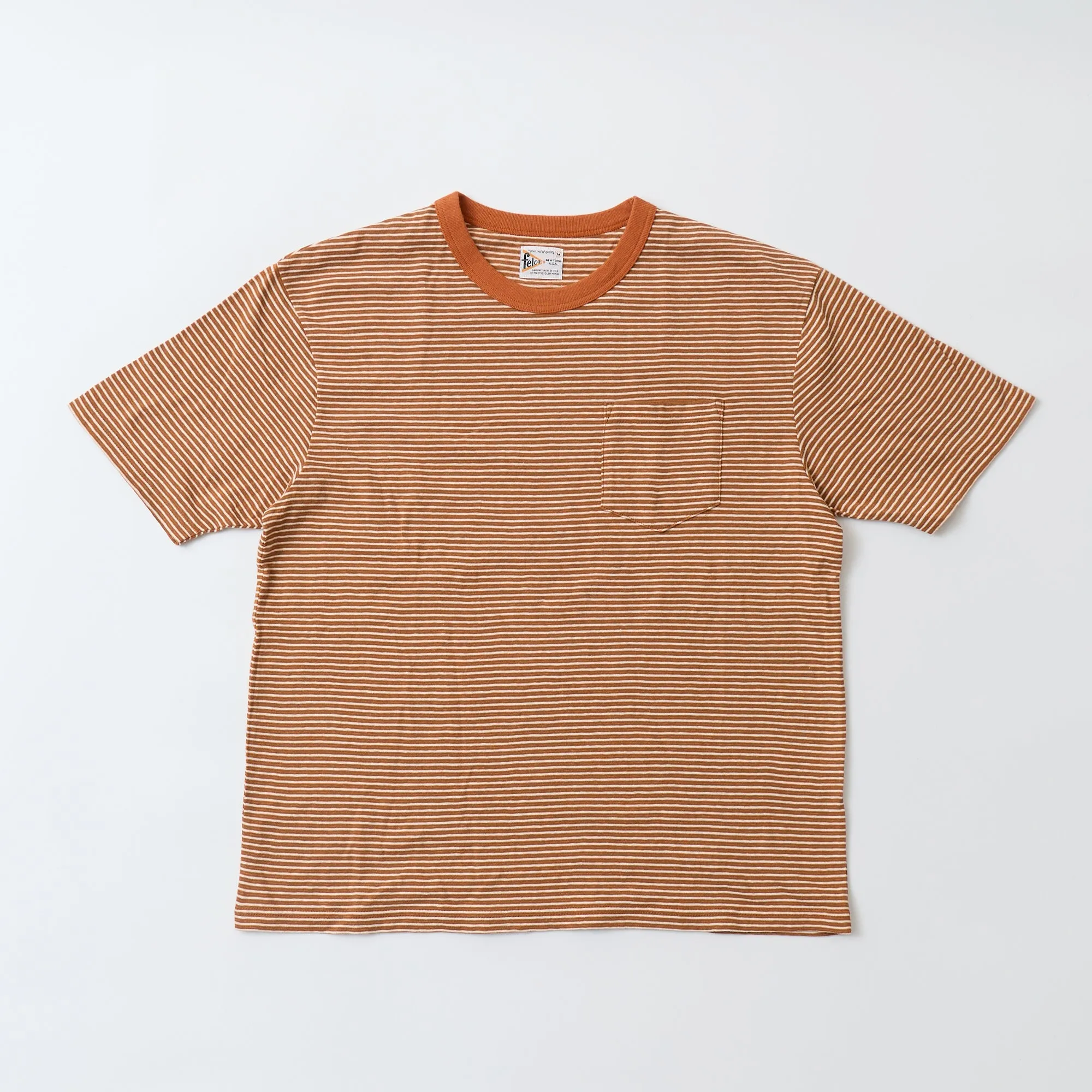FELCO S/S CREW POCKET TEE - KAMOI STRIPE sold by Felco