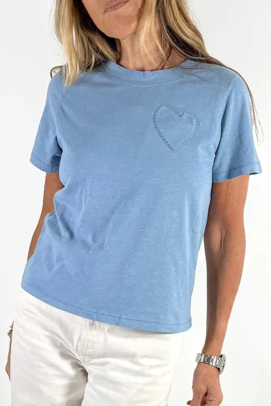 Slub Tee- Solvang Blue made by Kerri Rosenthal