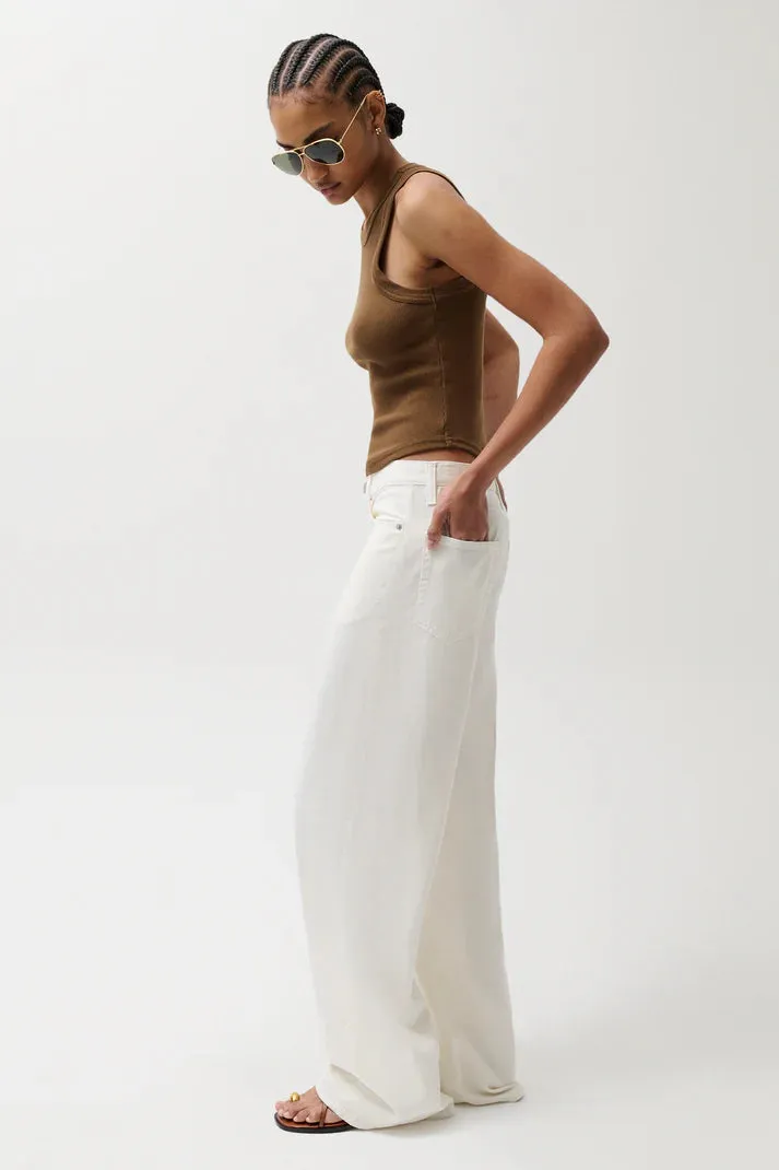 Sydney High Rise Linen Bowed Wide Leg- Egret sold by Illie & Co product image thumbnail 3