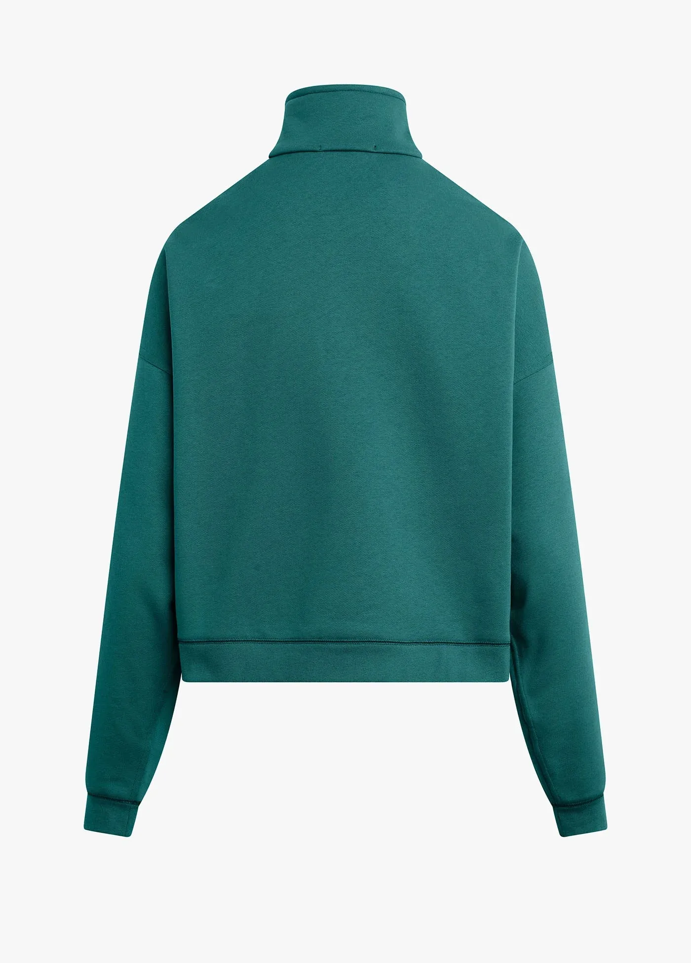 The Favorite Daughter Half Zip Sweatshirt- Emerald/Off White sold by Illie & Co product image thumbnail 2