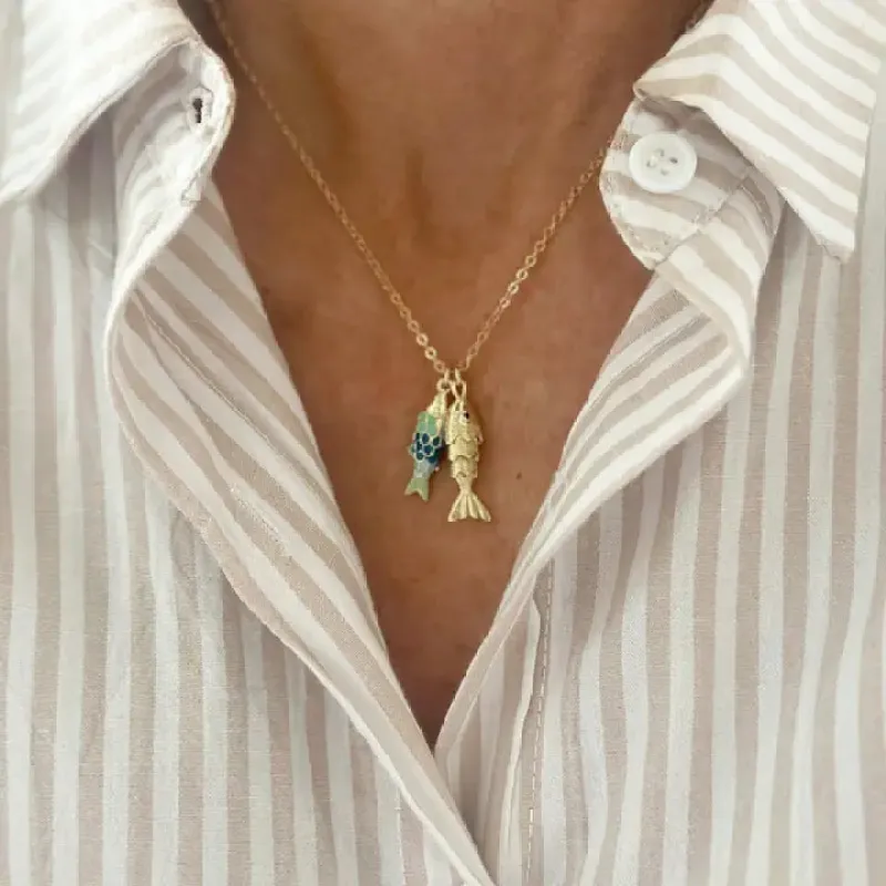 Fishy Necklace made by Illie & Co