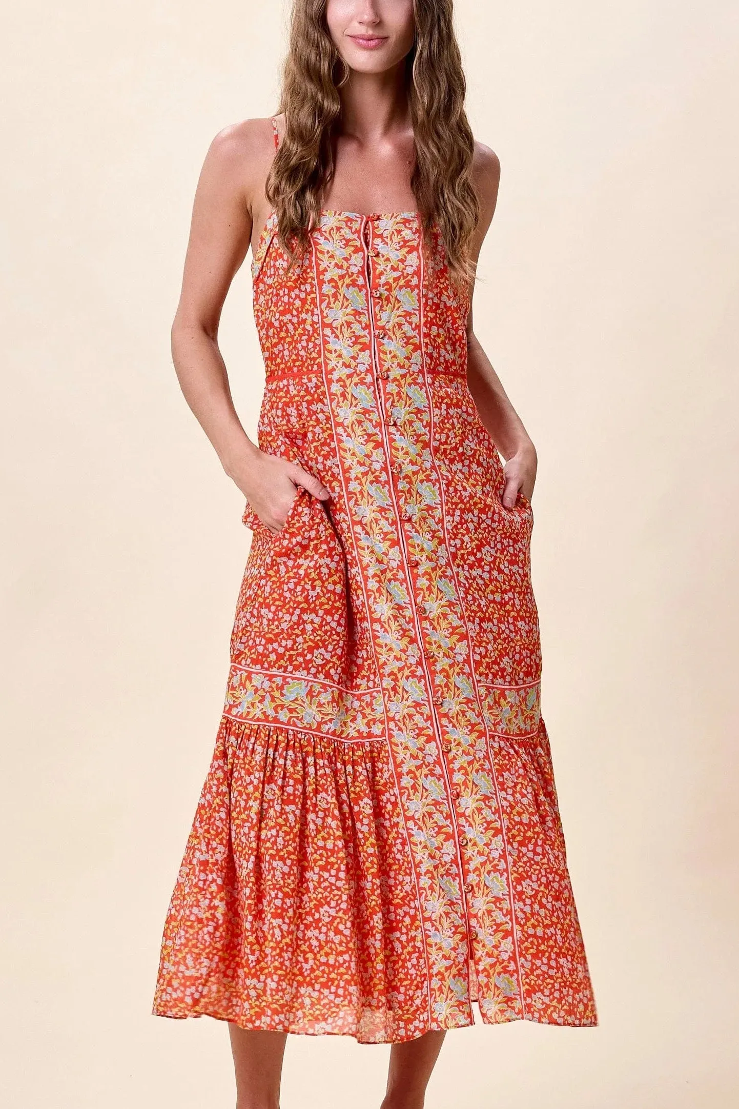 Miralani Midi Dress- Solara Print sold by Illie & Co