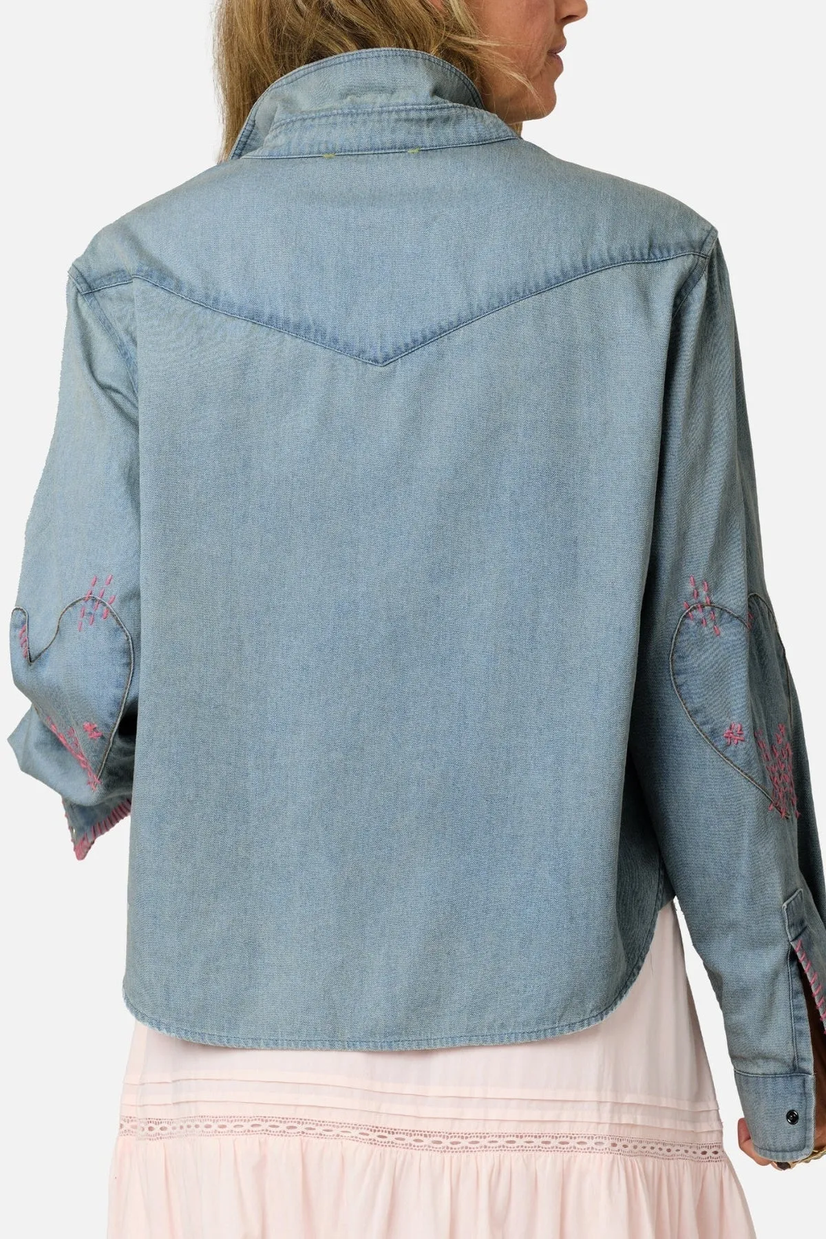 Western Pia Denim Shirt- True Denim sold by Illie & Co product image thumbnail 5