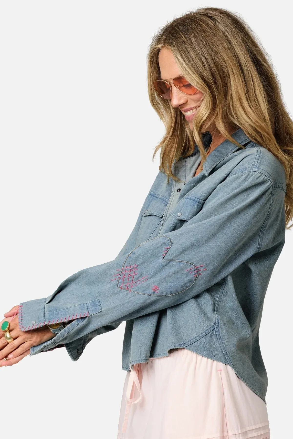 Western Pia Denim Shirt- True Denim sold by Illie & Co product image thumbnail 2