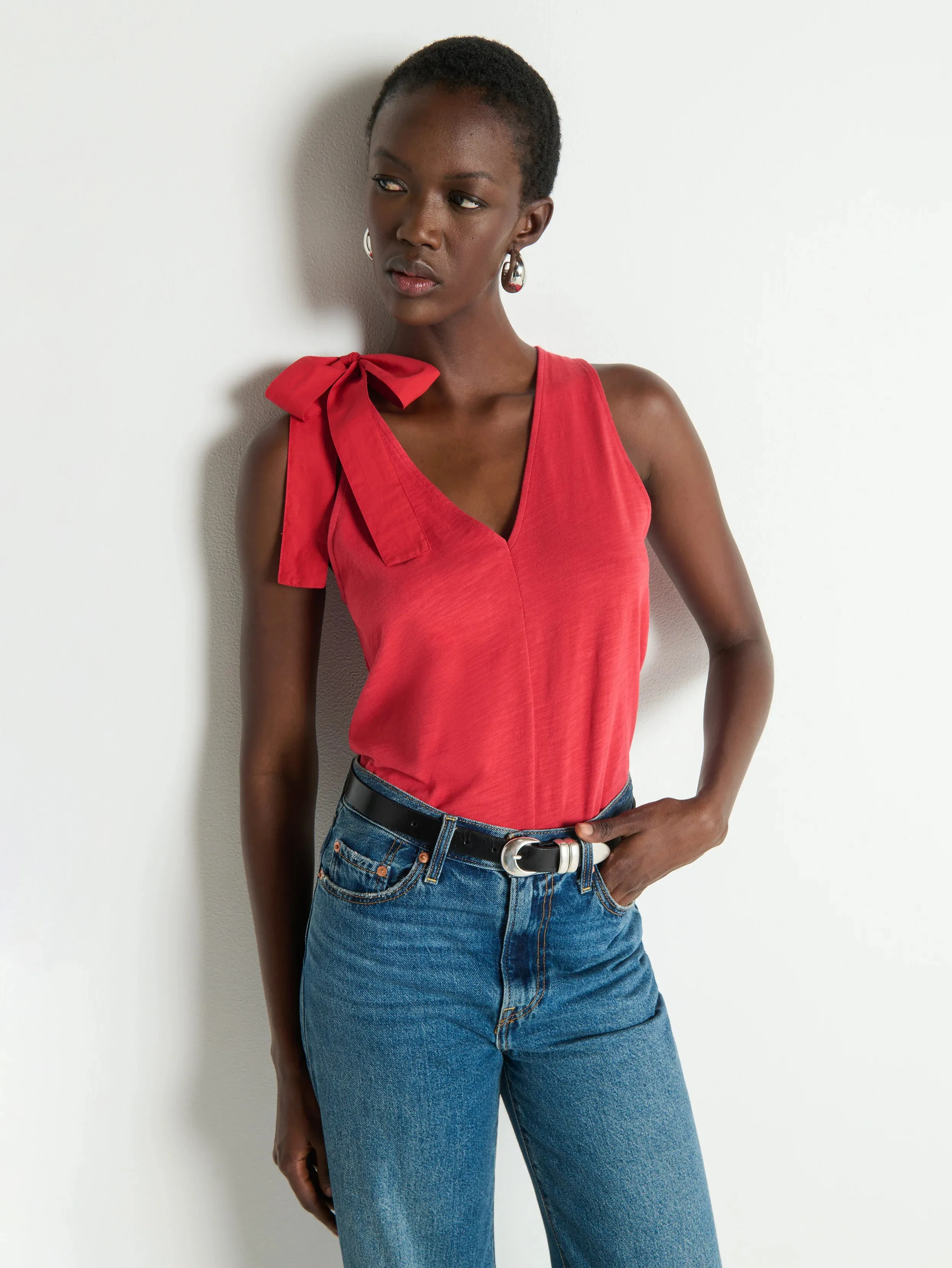 Daniella Tank- Heartbeat Red sold by Illie & Co