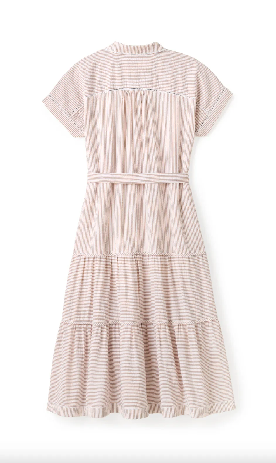 Adriana Shirt Dress- Camel Stripe sold by Illie & Co product image thumbnail 3