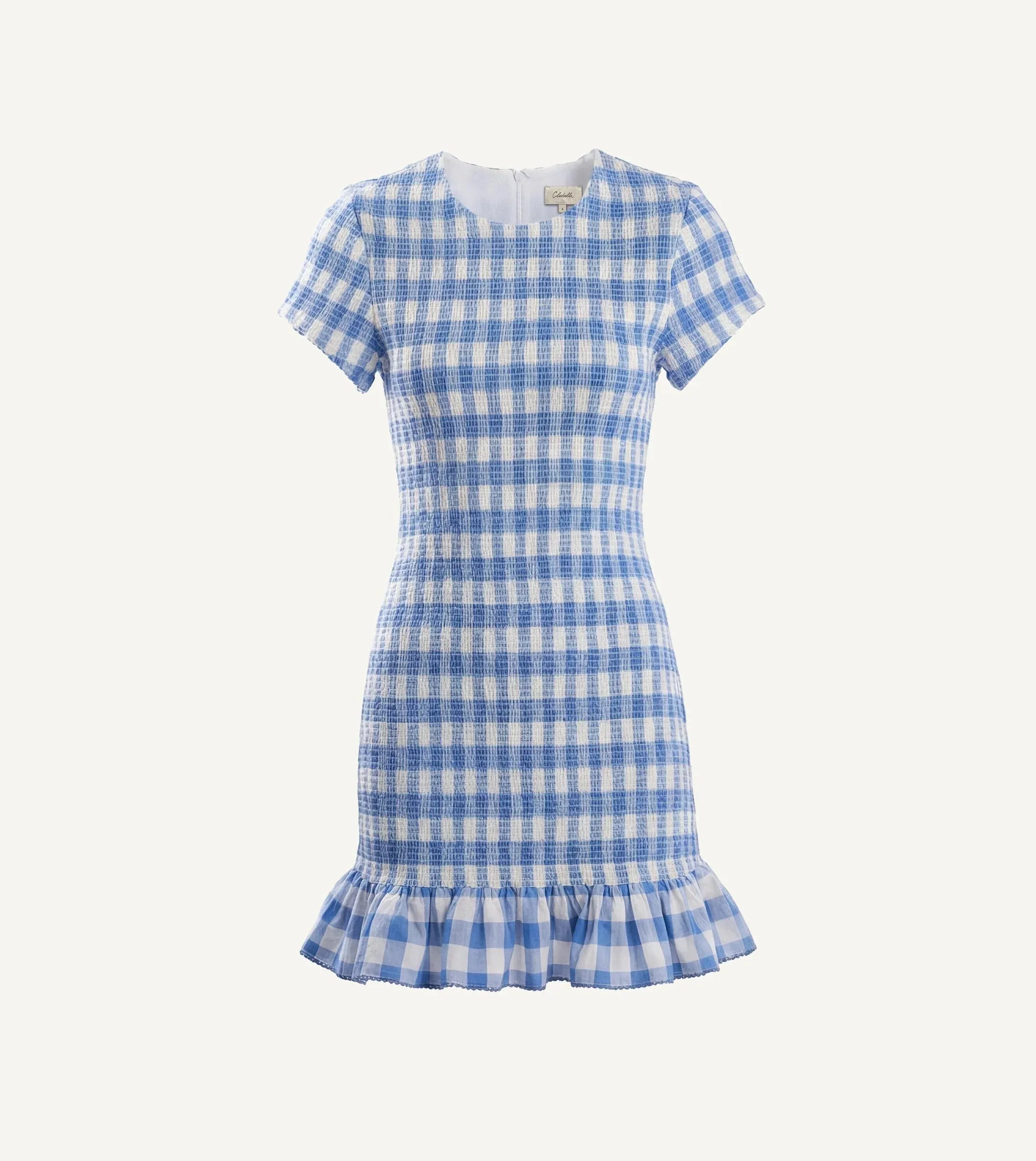 June Mini Dress- Blue Bonnet Gingham sold by Illie & Co product image thumbnail 4