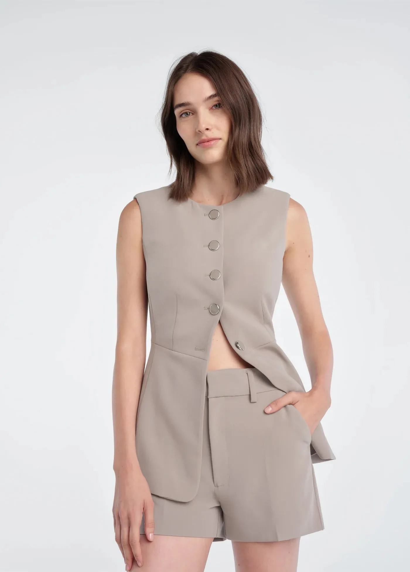 The Clocking In Top- Soft Taupe sold by Illie & Co product image thumbnail 2