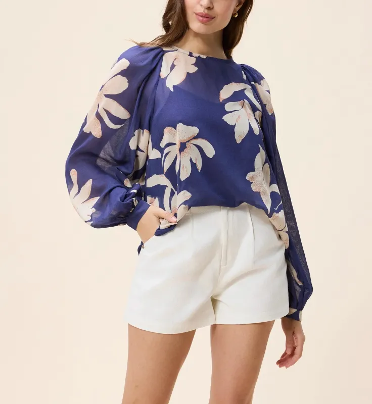 Mimi Top- Sella Print made by Cleobella