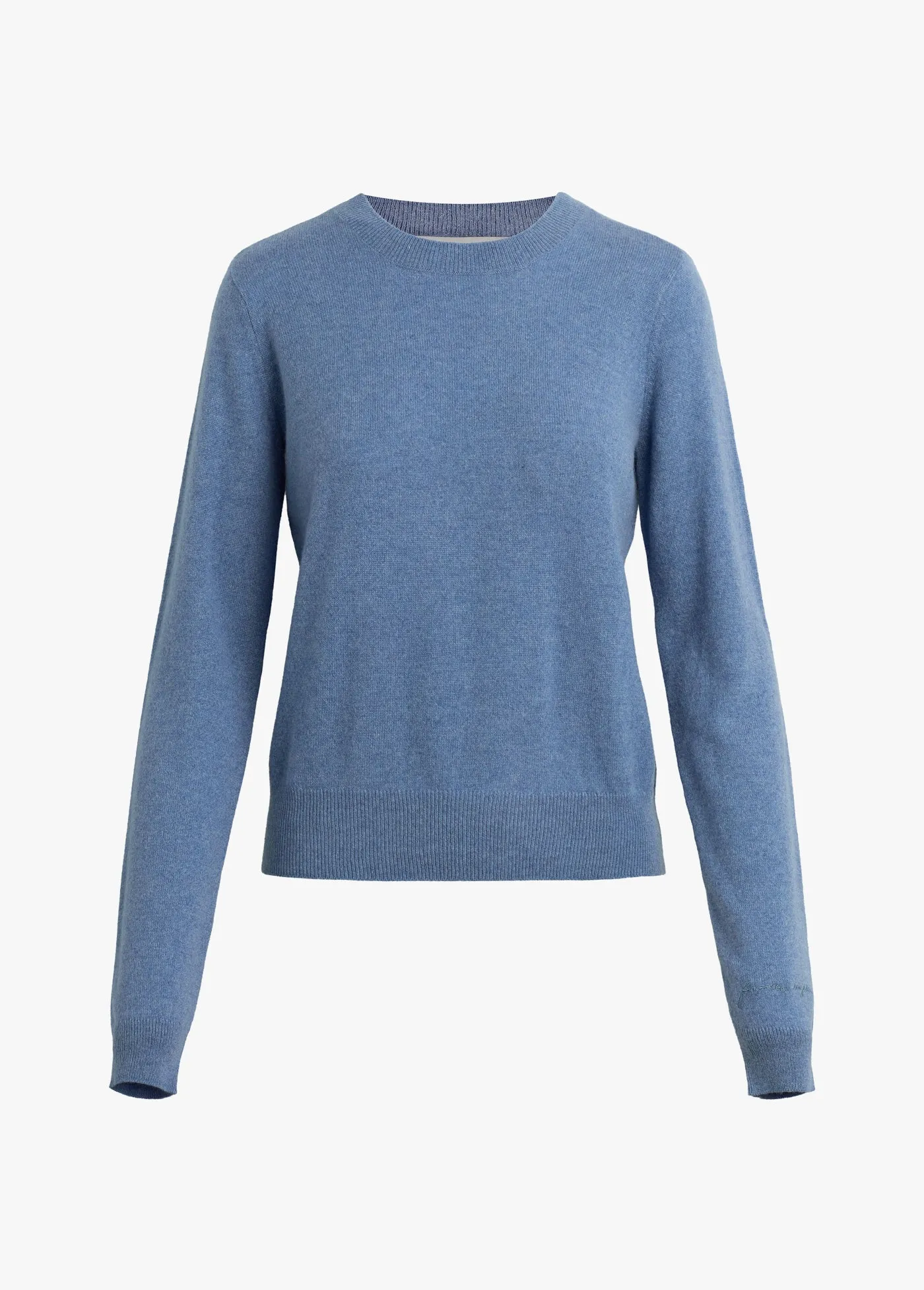 The Favorite Cashmere Crew-River Blue sold by Illie & Co product image thumbnail 4